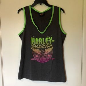 Harley Davidson tank top sz L.